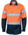 HiVis Two Tone Drill Long Sleeve With Reflective Tape