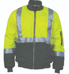 HiVis Two Tone Flying Jacket With Reflective Tape