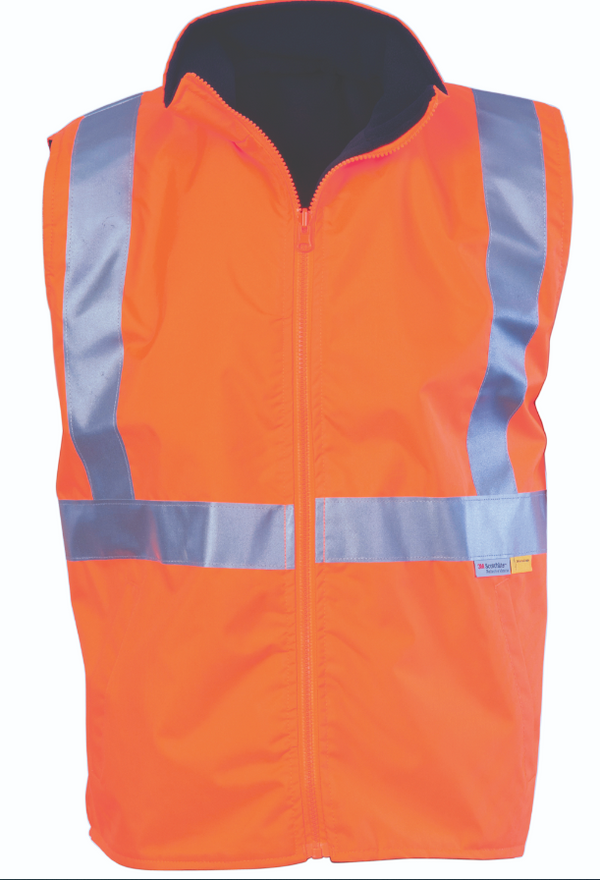 HiVis Reversible Vest With Reflective Tape