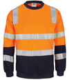 HiVis Two Tone Sweat Shirt V-Neck