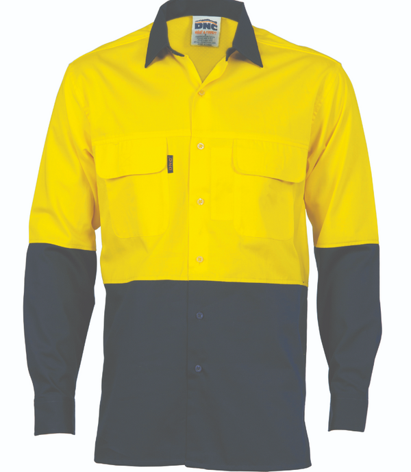 HiVis Three Way Cool-Breeze Cotton Long Sleeve