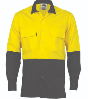 HiVis Three Way Cool-Breeze Cotton Long Sleeve