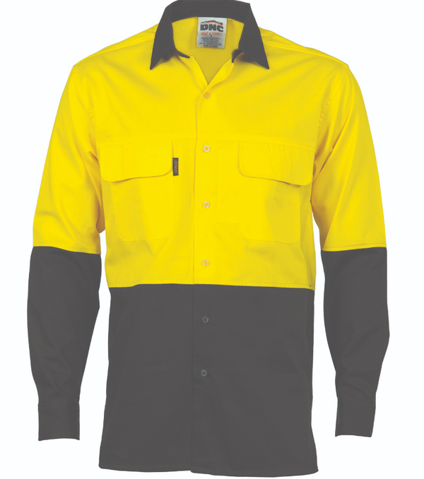 HiVis Three Way Cool-Breeze Cotton Long Sleeve