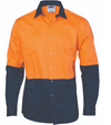 Hi Vis Cool Breeze Food Industry Cotton Shirt - Long Sleeve