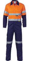 HiVis Cool-Breeze Two Tone Lightweight Cotton Coverall With 3M Reflective Tape