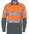 HiVis Two Tone Cool-Breeze Cotton Long Sleeve With Reflective Tape