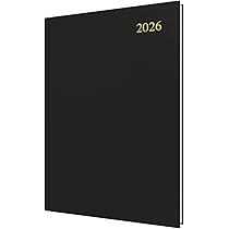 Collins Essential Diary A5 Week To View Black