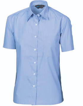 Ladies Polyester Cotton Chambray Shirt - SS