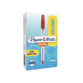 Papermate Inkjoy 100 Ballpoint Pen 1.0mm Red Box of 50