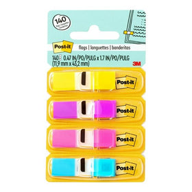 Post-It® 683-4AB Mini Flags 12x43mm Bright Colours Assorted Pack of 140