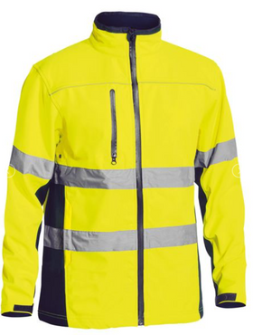Taped Hi Vis Soft Shell Jacket