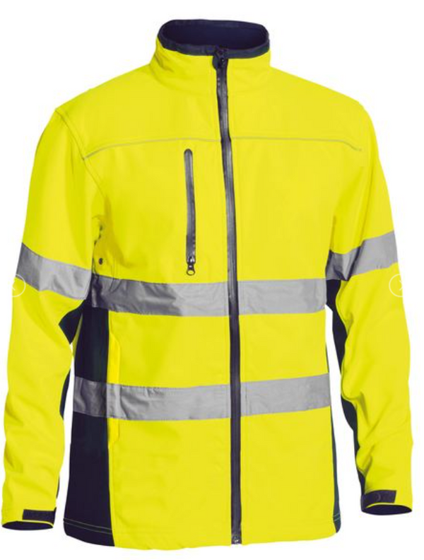 Taped Hi Vis Soft Shell Jacket