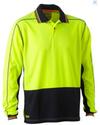 Hi Vis Polyester Mesh Long Sleeve Polo