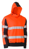 Taped Two Tone Hi Vis Contrast 4 Way Stretchy Hoodie