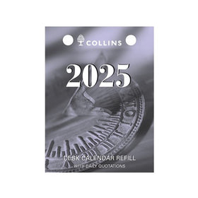 Collins Desk Calendar Refill 102 x 76mm Top Punch Day To Page