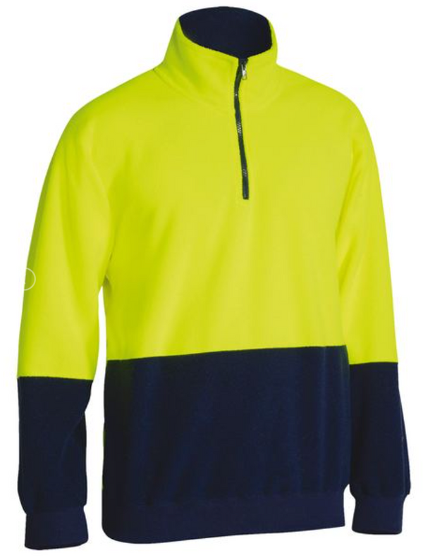 Hi Vis Polar Fleece Zip Pullover