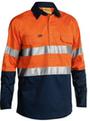 Taped Hi Vis Closed Front Cool Lightweight Shirt