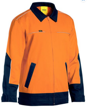 Hi Vis Drill Jacket With Liquid Repellent Finish