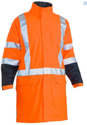 X Taped Hi Vis TTMC Stretch Pu Rain Coat