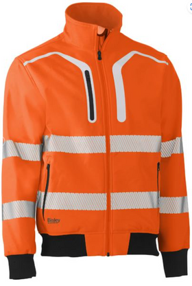 Taped Hi Vis Soft Shell Bomber Jacket