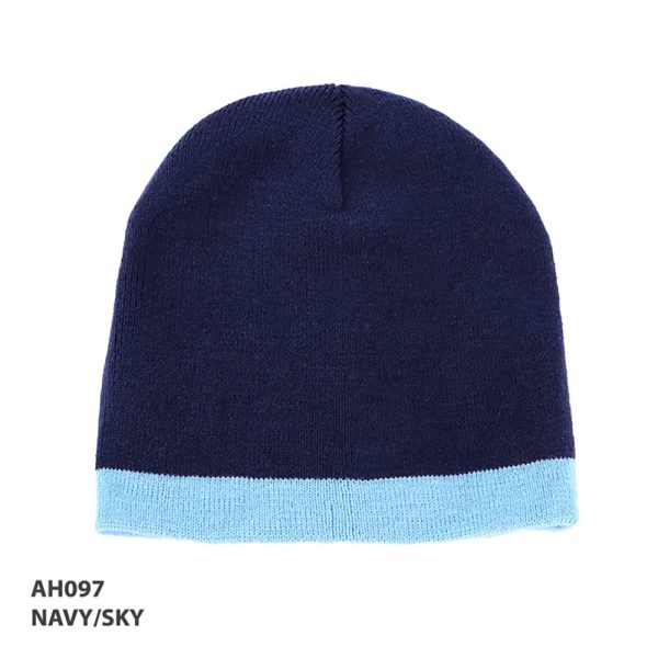 Acrylic Two-Tone Beanie
