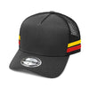 A-Frame Trucker Striped Trucker Hat