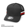 A-Frame Trucker Striped Trucker Hat