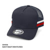 A-Frame Trucker Striped Trucker Hat