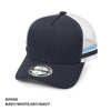 A-Frame Trucker Striped Trucker Hat