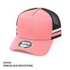 A-Frame Trucker Striped Trucker Hat