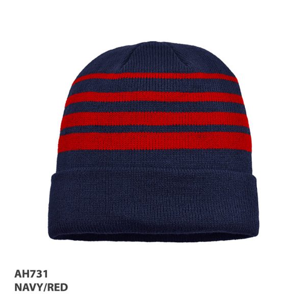 Acrylic Stripe Beanie
