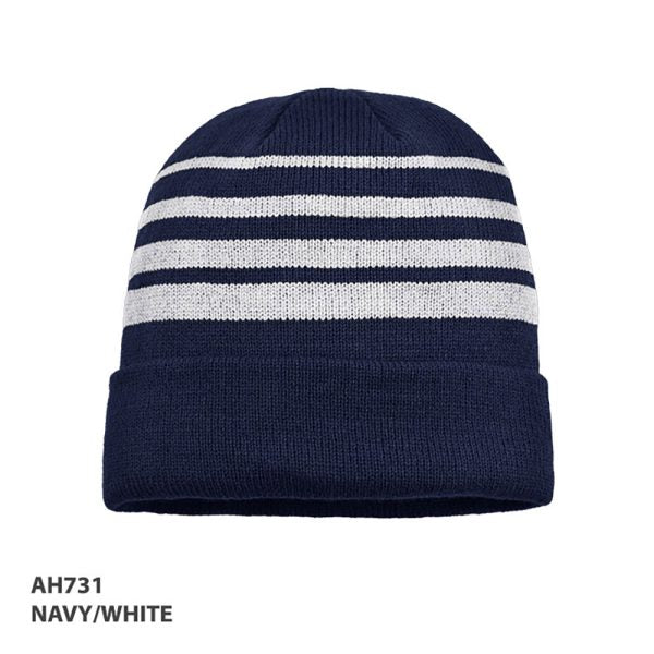Acrylic Stripe Beanie