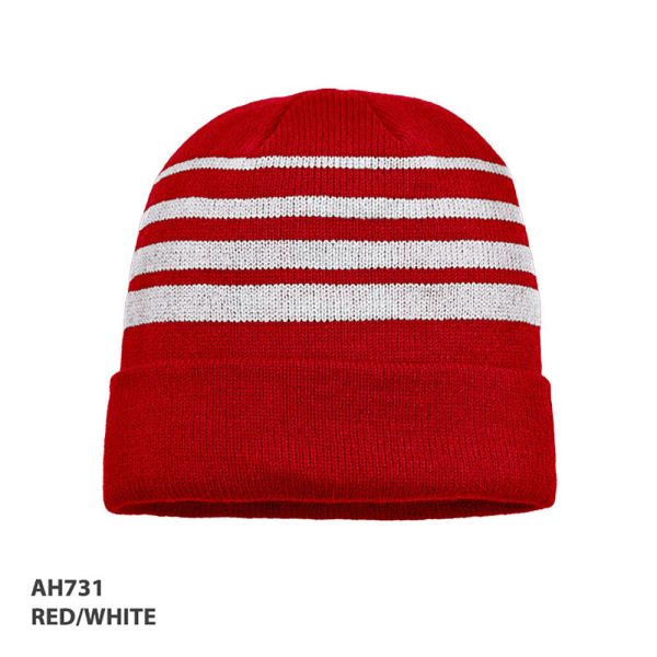 Acrylic Stripe Beanie