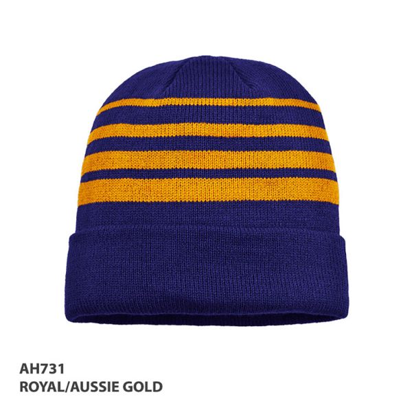 Acrylic Stripe Beanie