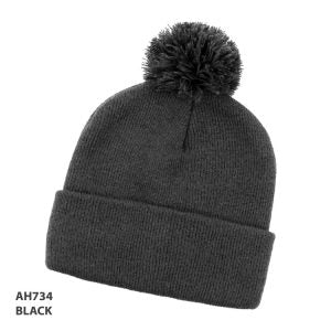 Plain Pom Pom Beanie