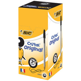 BIC Cristal Original Ballpoint Pens Black – Box of 50