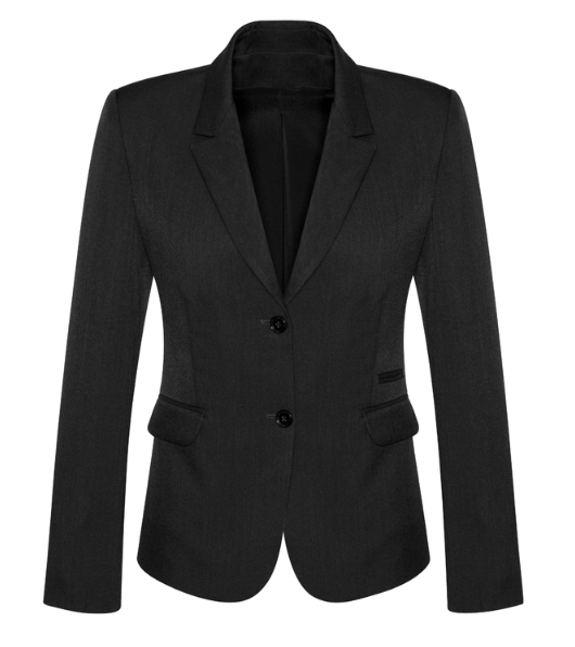 Womens Comfort Wool Stretch 2 Button Mid Length Jacket