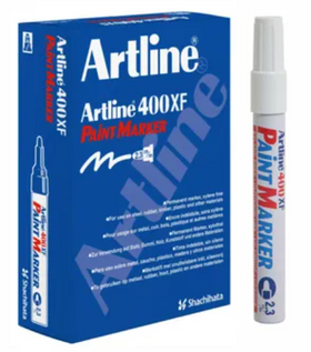 Artline Paint Marker – White (2.3mm Bullet Tip)