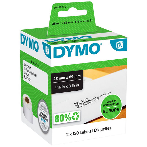 DYMO LabelWriter Address Labels 28mm x 89mm (99010)