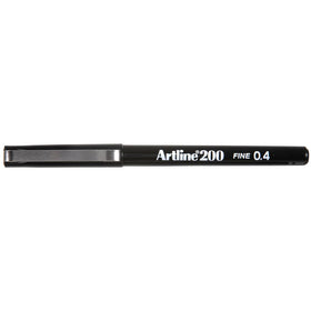 Artline 200 Fineliner Pen Fine 0.4mm Black