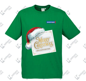NEWSPOWER MERRY CHRISTMAS Ice Short Sleeve Tee – Kelly Green (Men's)