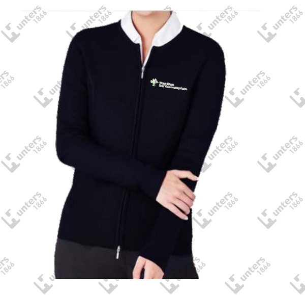 WWEYLC  2-Way Zip Cardi / Blk LC3505