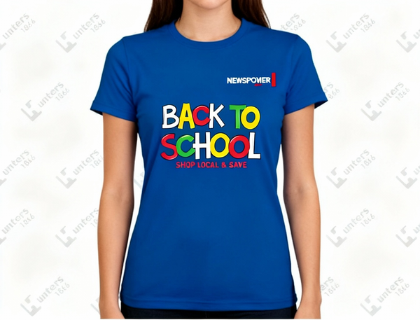 NEWSPOWER BACK TO SCHOOL Ice Short Sleeve Tee – Royal Blue (Women’s)