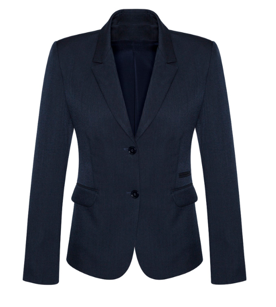 Womens Comfort Wool Stretch 2 Button Mid Length Jacket