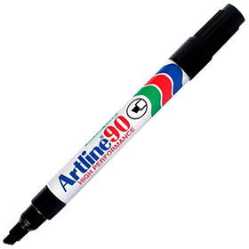 Artline 90 Permanent Marker – Chisel Tip 2–5mm, Black (Box of 12)