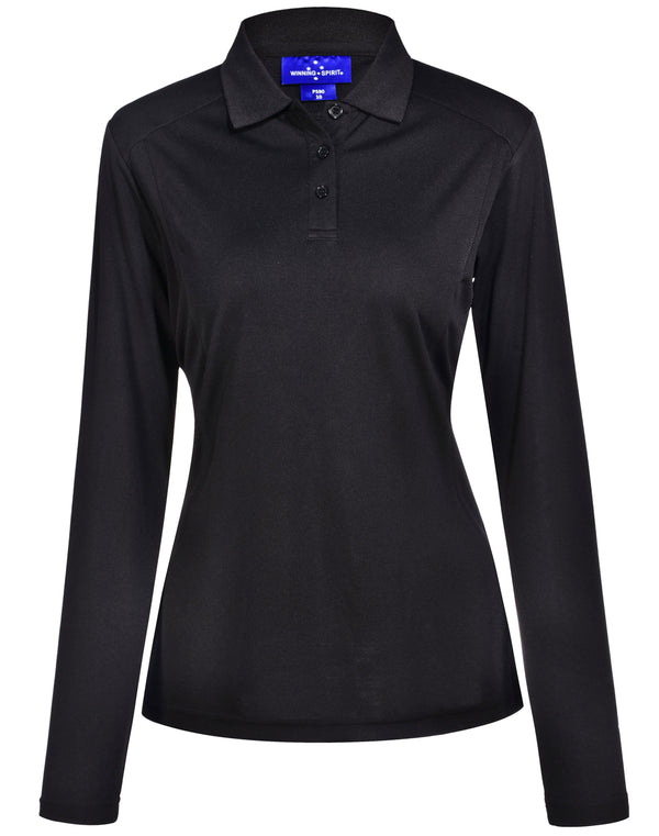 LADIES LUCKY BAMBOO LONG SLEEVE POLO