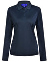LADIES LUCKY BAMBOO LONG SLEEVE POLO