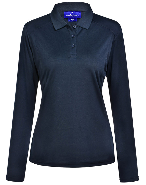 LADIES LUCKY BAMBOO LONG SLEEVE POLO