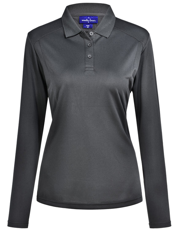 LADIES LUCKY BAMBOO LONG SLEEVE POLO