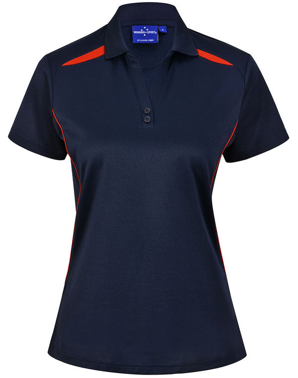 LADIES CONTRAST S/S POLO